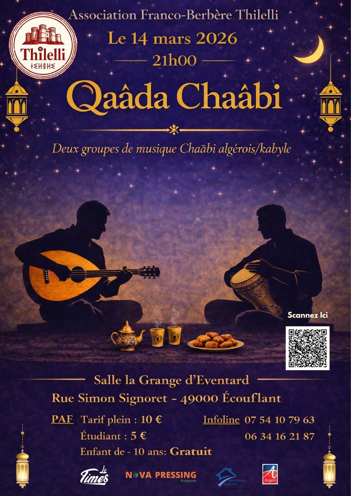 L'affiche de la qaâda chaâbi