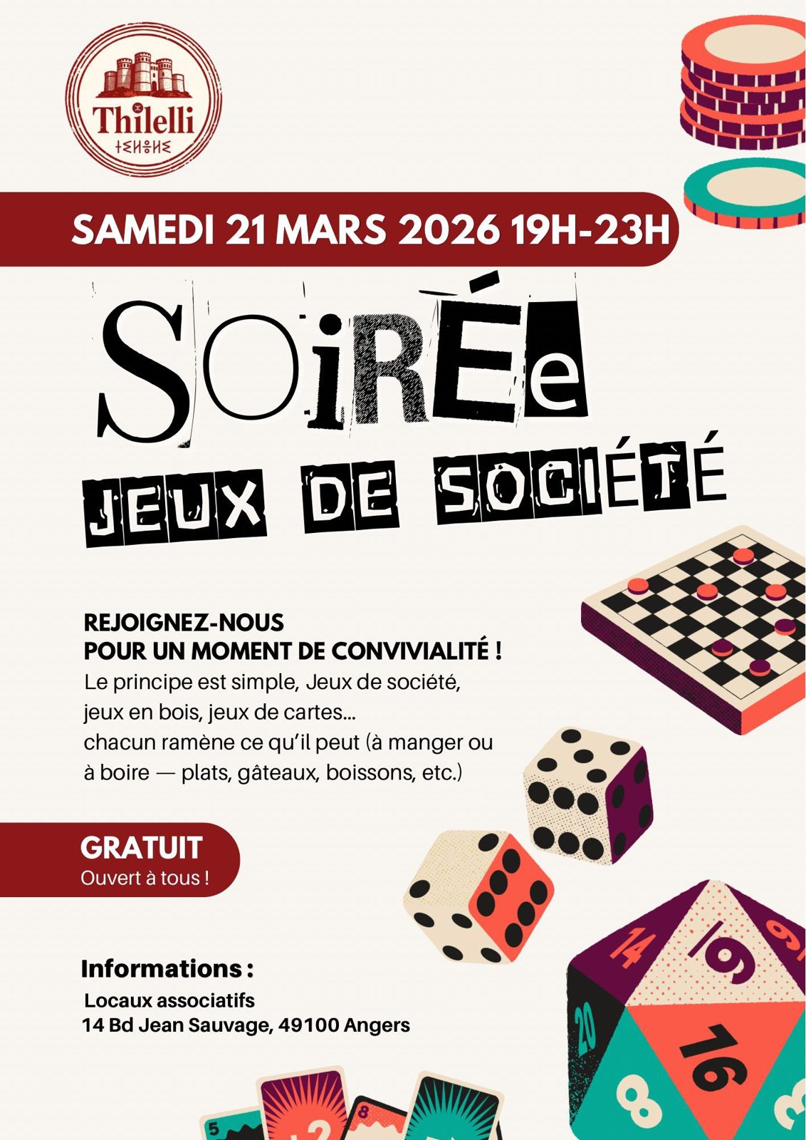 L'affiche de la soirée